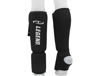Scheenbeschermers Legend Easy Kids/Volwassenen Zwart Elastisch