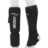 Shin Guards Legend Easy Kids/Adults Black Elastic