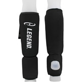 Shin Guards Legend Easy Kids/Adults Black Elastic