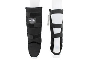 Shin Guards Legend Fast Kids/Adults Black Cotton