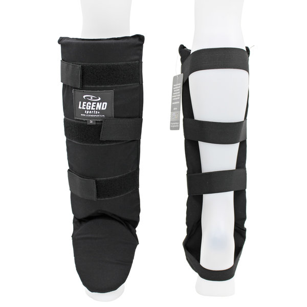Shin Guards Legend Fast Kids/Adults Black Cotton