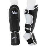 Kickboxing Shin Guards Legend Best Men/Women Black-White PU