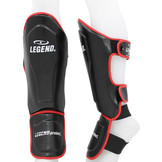Kickboxing Shin Guards Legend Best Men/Women Black-Red PU