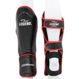 Kickboxing Shin Guards Legend Best Men/Women Black-Red PU