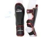 Kickboks Scheenbeschermers Legend Best Heren/Dames Zwart-Rood PU