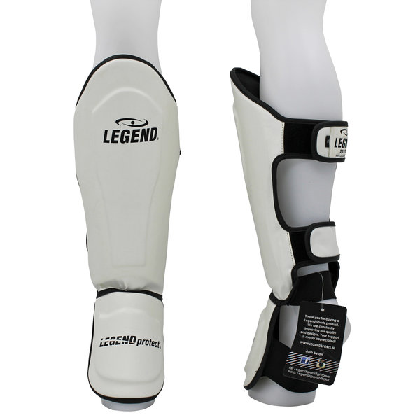 Kickboxing Shin Guards Legend Best Men/Women White PU