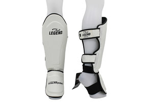 Kickboks Scheenbeschermers Legend Best Heren/Dames Wit PU