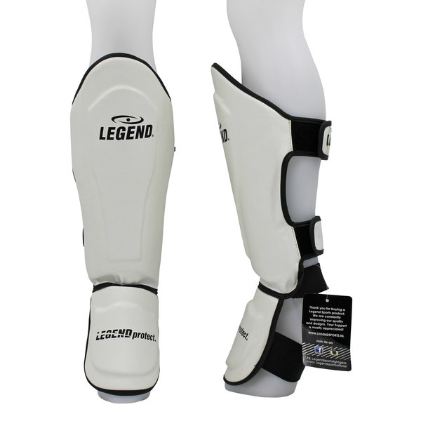 Kickboxing Shin Guards Legend Best Men/Women White PU