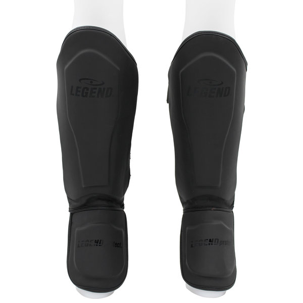 Kickboxing Shin Guards Legend Best Men/Women Matte Black PU