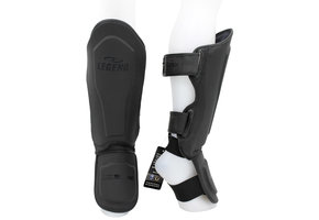 Kickboxing Shin Guards Legend Best Men/Women Matte Black PU