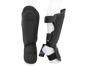 Kickboks Scheenbeschermers Legend Best Heren/Dames Mat Zwart PU