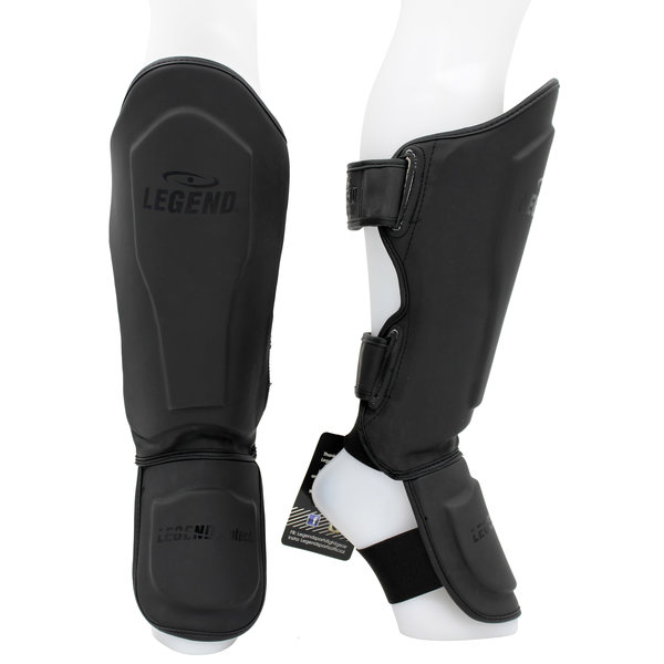Kickboxing Shin Guards Legend Best Men/Women Matte Black PU