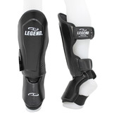 Kickboxing Shin Guards Men/Women Black Leather