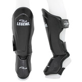 Kickboxing Shin Guards Men/Women Black Leather