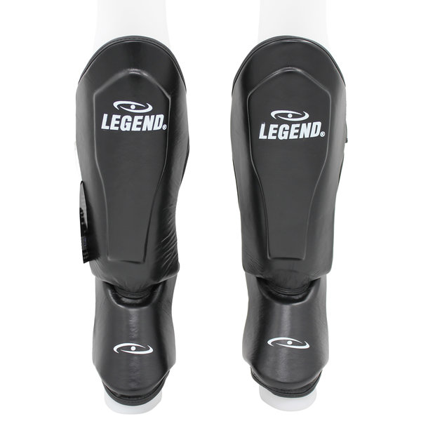 Kickboxing Shin Guards Men/Women Black Leather