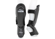 Kickboks Scheenbeschermers Heren/Dames Zwart Leer