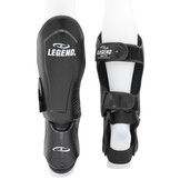 Kickboxing Shin Guards Men/Women Black Leather