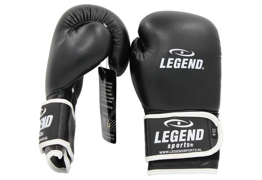 Kinder Bokshandschoenen 4-8 jaar Zwart 4oz/6oz PU