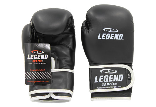 Kinder Bokshandschoenen 4-8 jaar Zwart 4oz/6oz PU