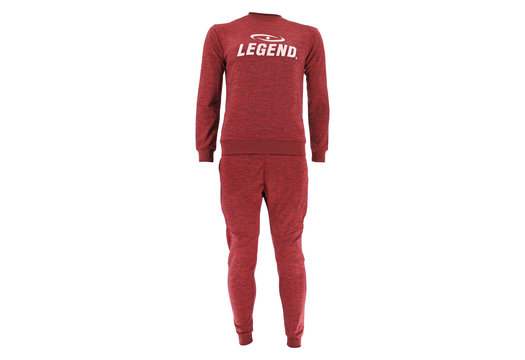 Joggingpak met Sweater Kids/Volwassenen Rood SlimFit Polyester