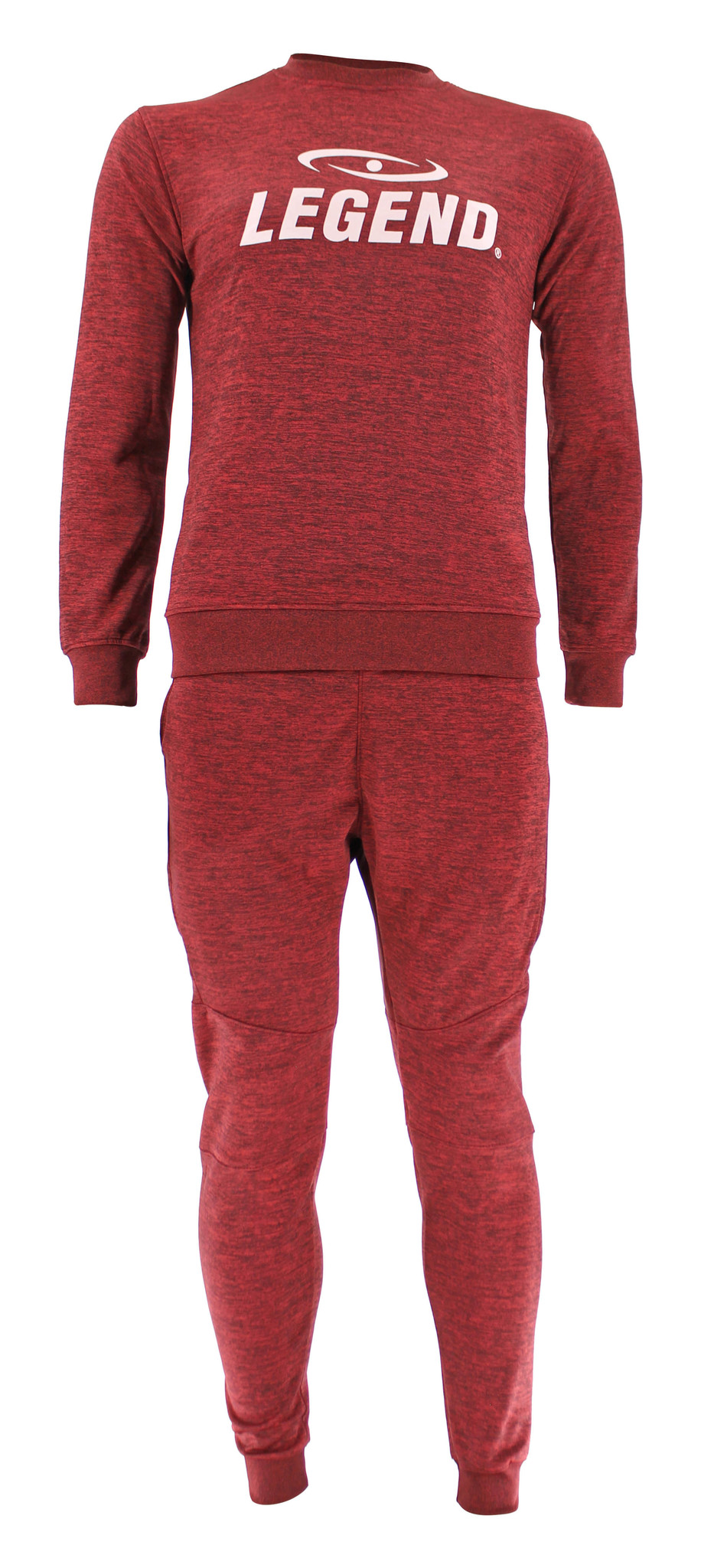 Joggingpak met Sweater Kids/Volwassenen Rood SlimFit Polyester