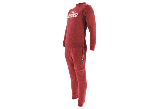 Joggingpak met Sweater Kids/Volwassenen Rood SlimFit Polyester
