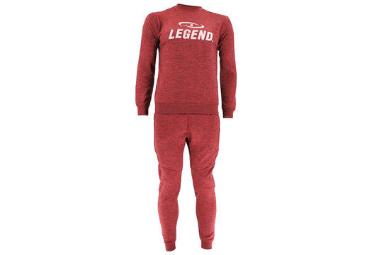 Joggingpak met Sweater Kids/Volwassenen Rood SlimFit Polyester