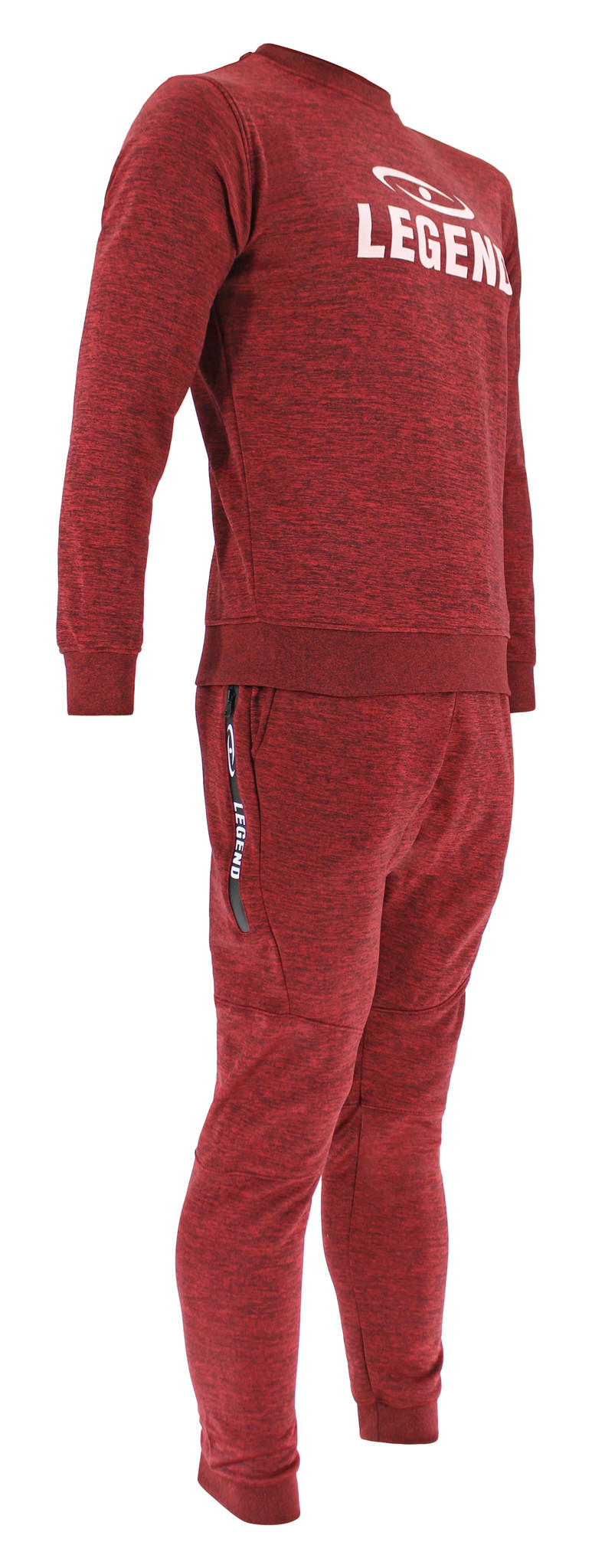 Jogging Suit with Sweater Kids/Adults Red SlimFit Polyester
