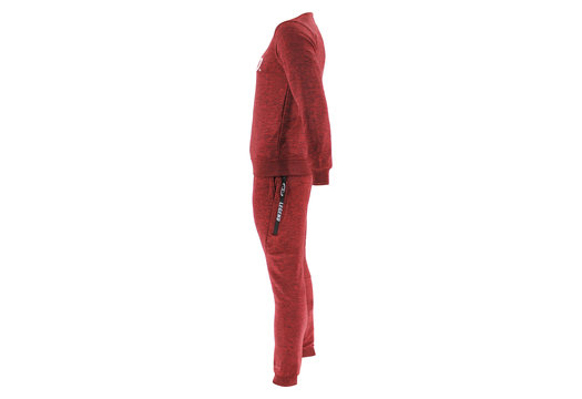 Joggingpak met Sweater Kids/Volwassenen Rood SlimFit Polyester