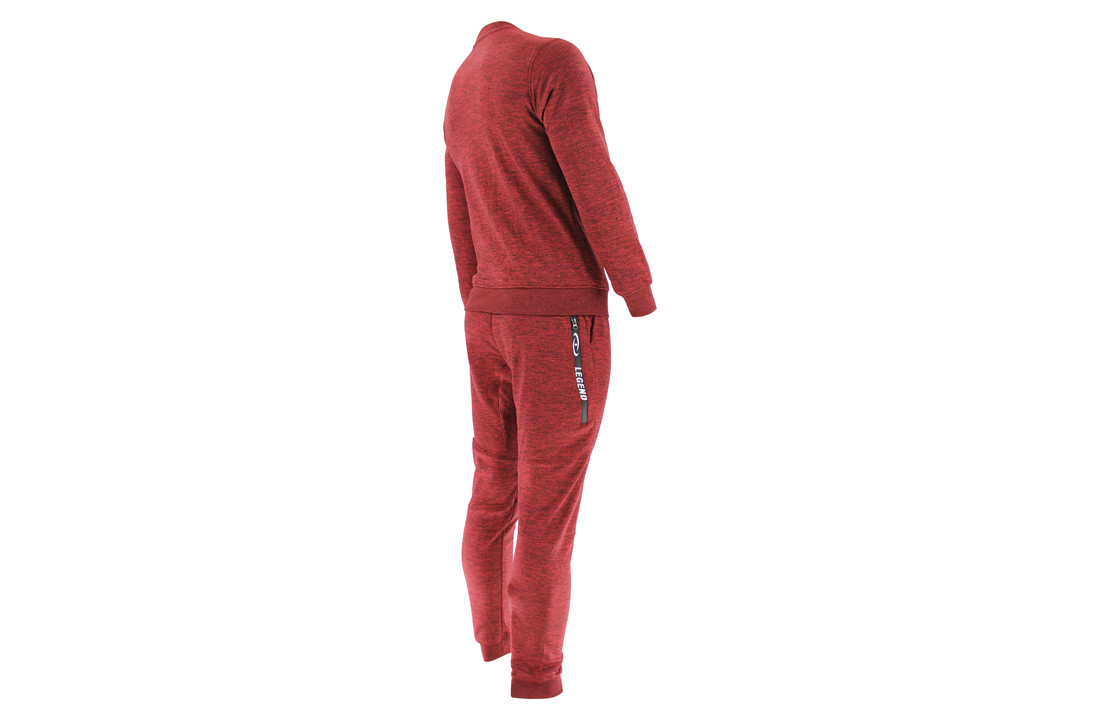 Joggingpak dames/heren met trui/sweater Rood