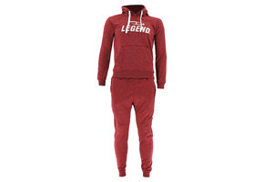 Jogging Suit with Hoodie Kids/Adults Red SlimFit Polyester