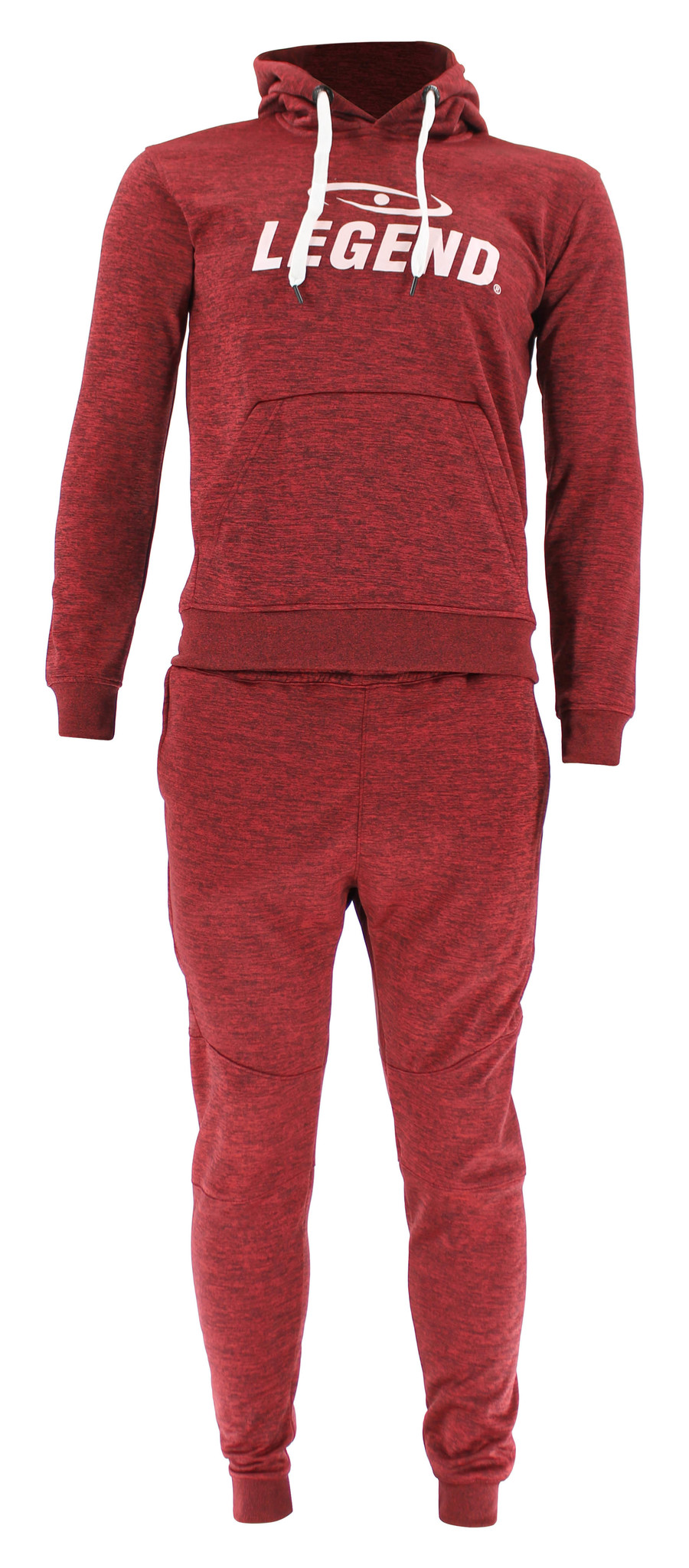 Jogging Suit with Hoodie Kids/Adults Red SlimFit Polyester