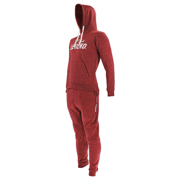 Joggingpak met Hoodie Kids/Volwassenen Rood SlimFit Polyester Joggingpak met Hoodie Kids/Volwassenen Rood SlimFit Polyester