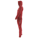 Jogging Suit with Hoodie Kids/Adults Red SlimFit Polyester