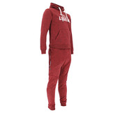 Jogging Suit with Hoodie Kids/Adults Red SlimFit Polyester