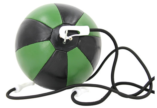 Double end Ball Boksen Army/Zwart Leer