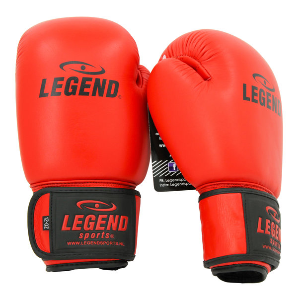LegendPadding Bokshandschoenen Heren/Dames Rood Leer LegendPadding Bokshandschoenen Heren/Dames Rood Leer