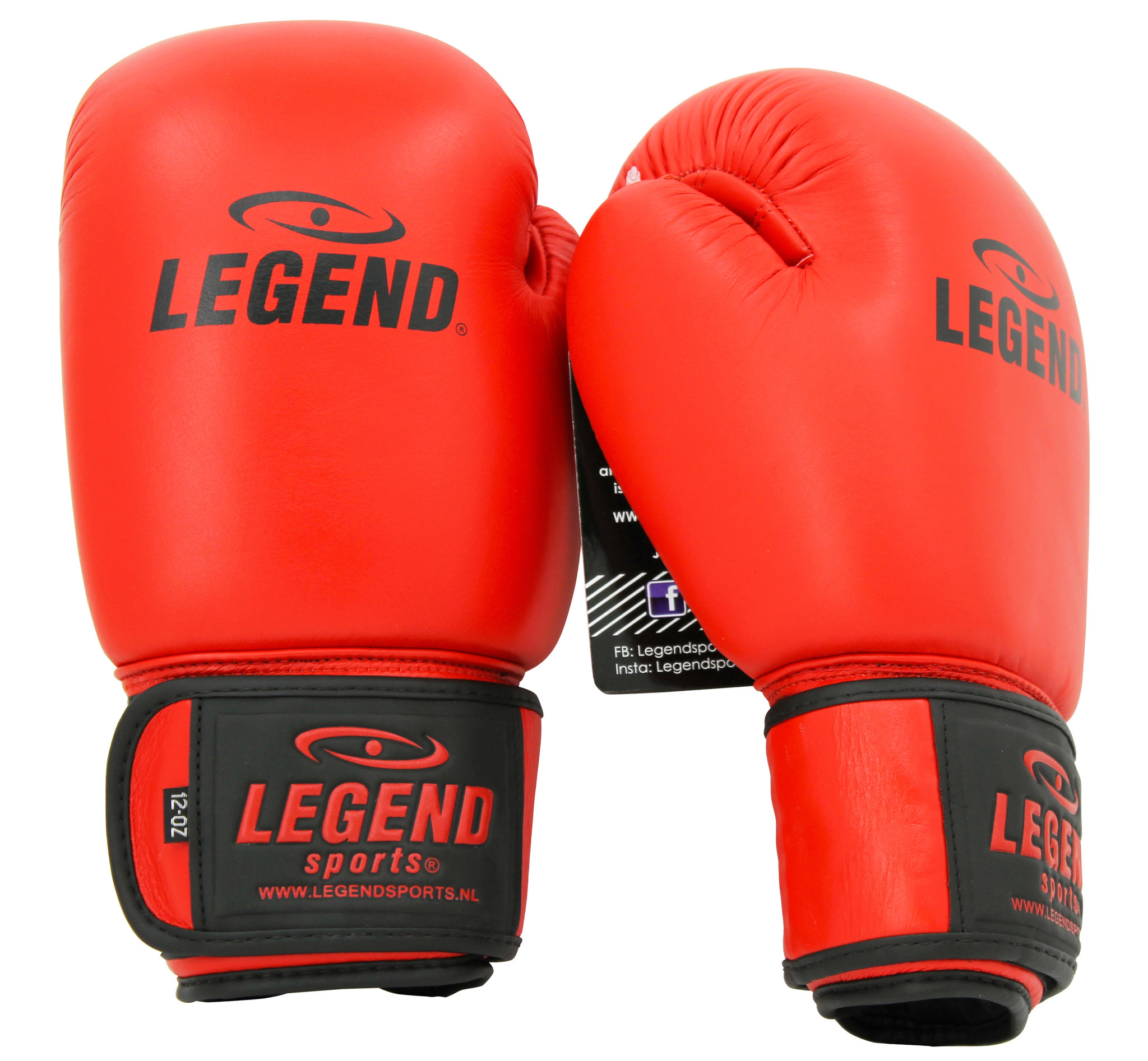 LegendPadding Boxing Gloves Men/Women Red Leather