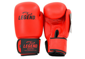 LegendPadding Boxing Gloves Men/Women Red Leather