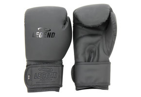 Powerfit & Protect Men's/Women's Boxing Gloves Matte Black PU