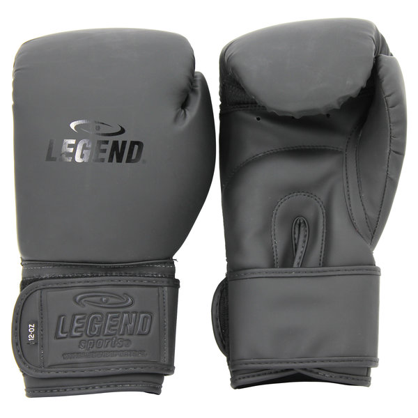 Powerfit & Protect Men's/Women's Boxing Gloves Matte Black PU
