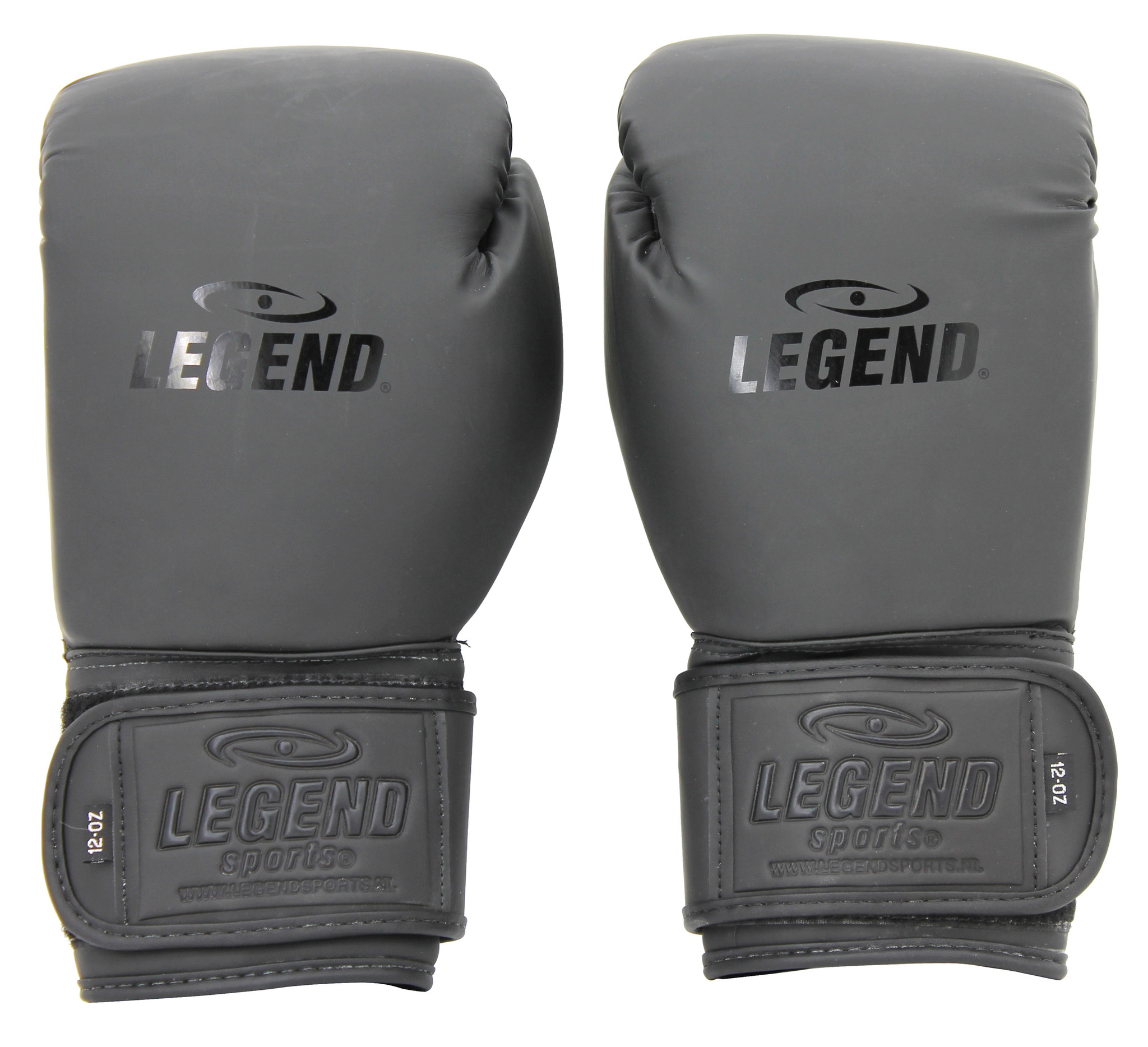 Powerfit & Protect Men's/Women's Boxing Gloves Matte Black PU