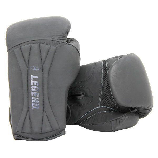 Power Special Boxing Gloves Men/Women Matte Black Leather