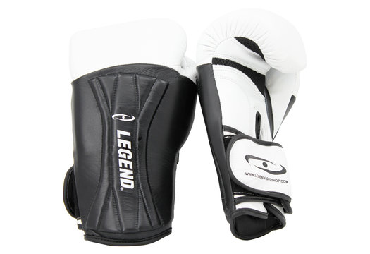 Power Special Bokshandschoenen Heren/Dames Wit Leer