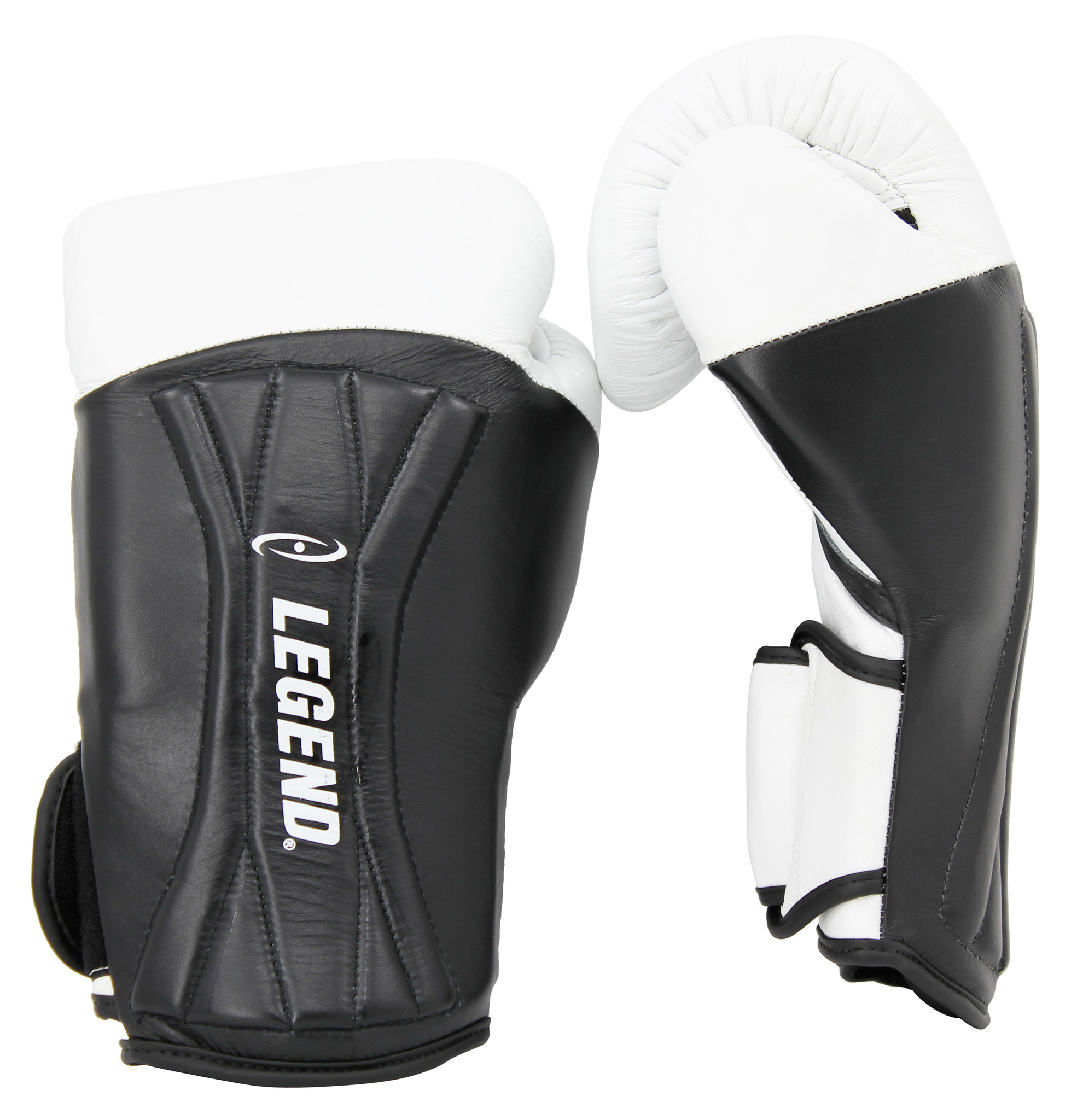 Bokshandschoenen leer Legend Power Special Wit