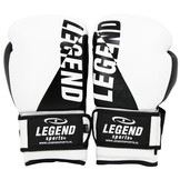 Wrist Lock Bokshandschoenen Heren/Dames Wit-Zwart Leer Wrist Lock Bokshandschoenen Heren/Dames Wit-Zwart Leer