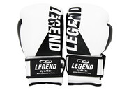 Wrist Lock Bokshandschoenen Heren/Dames Wit-Zwart Leer