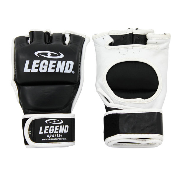 Punching Bag / MMA Gloves Men/Women Black-White Leather