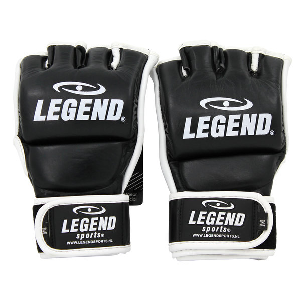 Punching Bag / MMA Gloves Men/Women Black-White Leather
