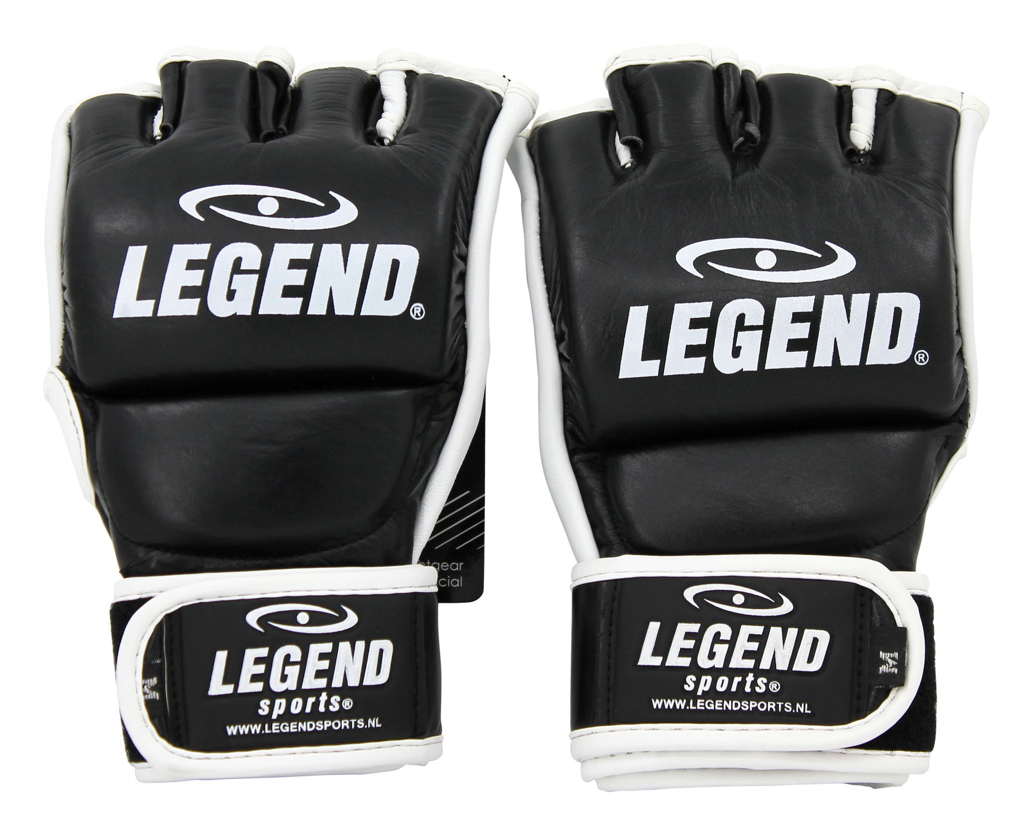 Punching Bag / MMA Gloves Men/Women Black-White Leather